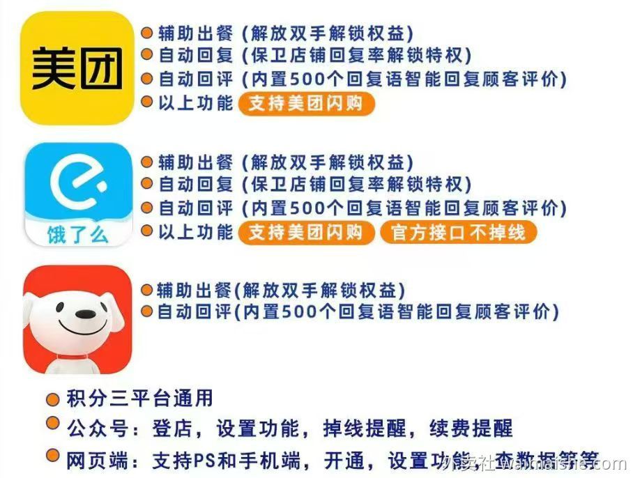 店帮主-三平台自动出餐 - 外卖社